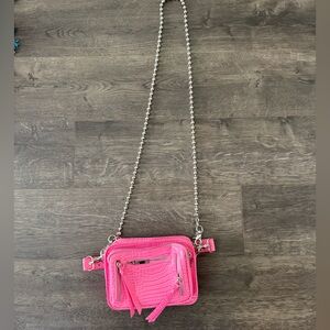 Urban Outfitters Pink Crossbody Bag with Chain Strap